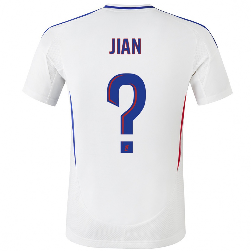 Hombre Fútbol Camiseta Tao Jian #0 Blanco Azul 1ª Equipación 2024/25 Perú