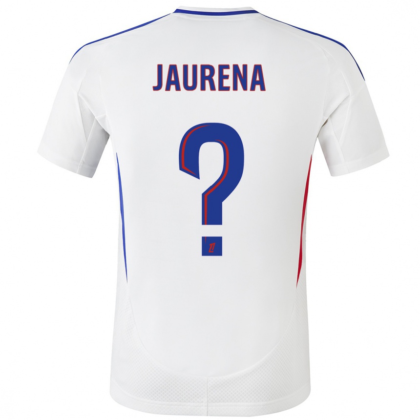 Hombre Fútbol Camiseta Ines Jaurena #0 Blanco Azul 1ª Equipación 2024/25 Perú