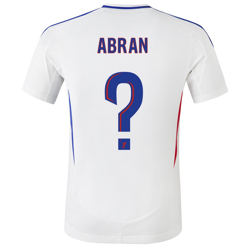 Hombre Fútbol Camiseta Evan Abran #0 Blanco Azul 1ª Equipación 2024/25 Perú