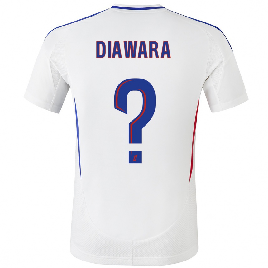 Hombre Fútbol Camiseta Tidiane Diawara #0 Blanco Azul 1ª Equipación 2024/25 Perú