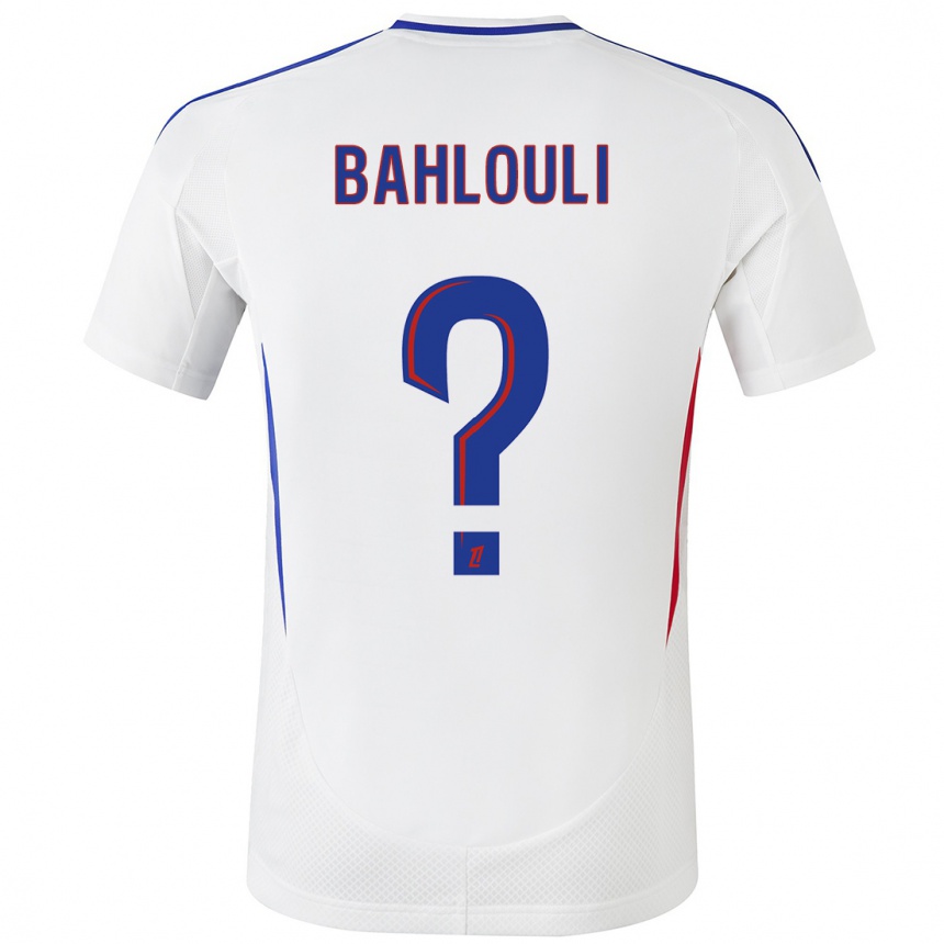 Hombre Fútbol Camiseta Djibrail Bahlouli #0 Blanco Azul 1ª Equipación 2024/25 Perú