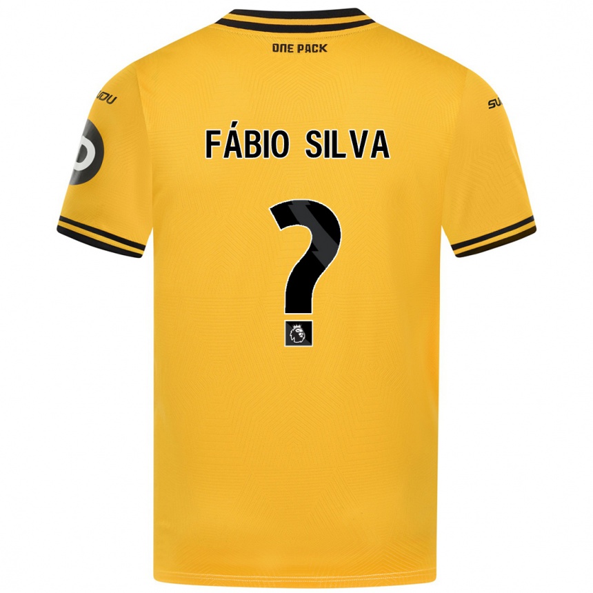 Hombre Fútbol Camiseta Fábio Silva #0 Amarillo 1ª Equipación 2024/25 Perú