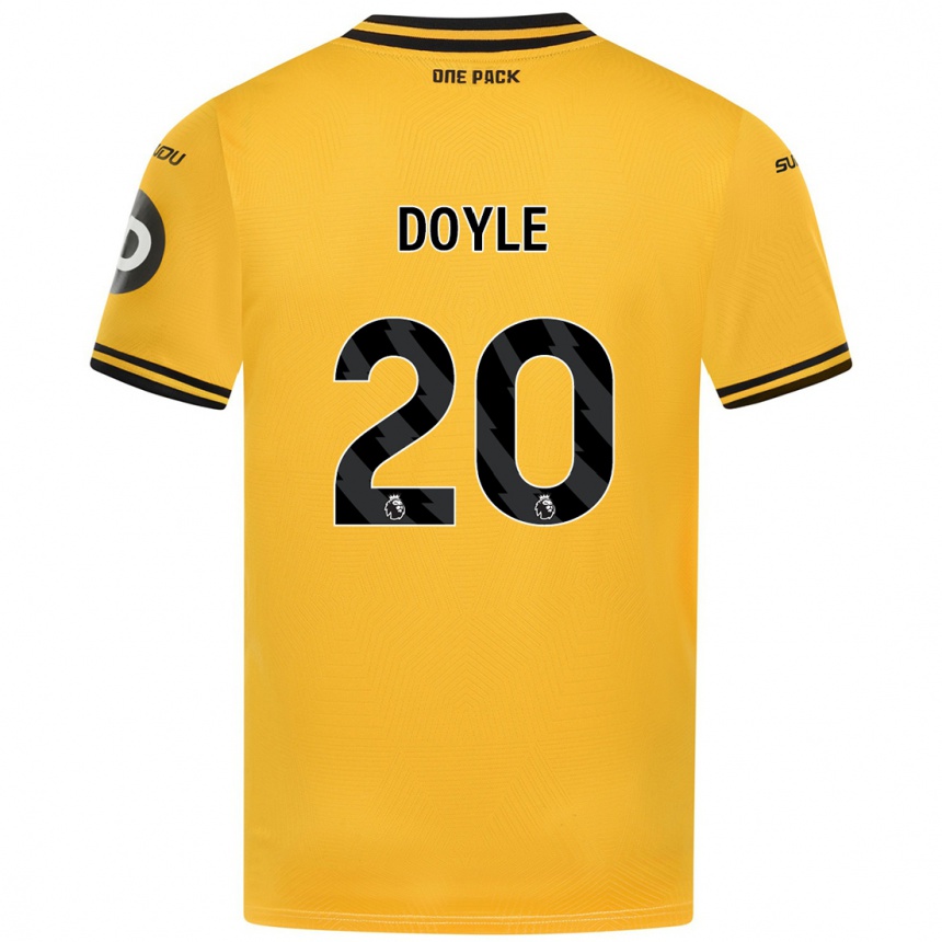 Hombre Fútbol Camiseta Tommy Doyle #20 Amarillo 1ª Equipación 2024/25 Perú