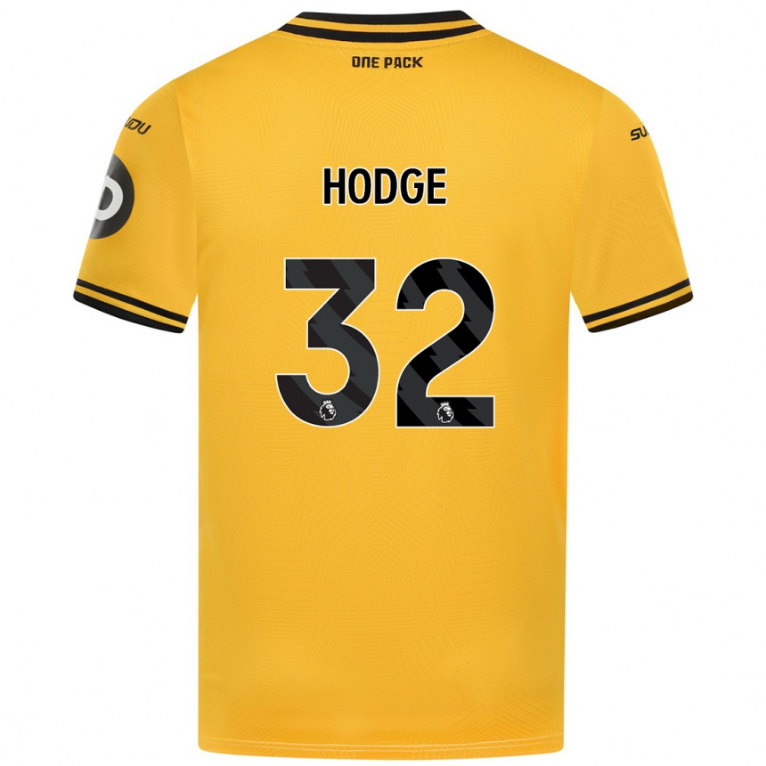 Hombre Fútbol Camiseta Joe Hodge #32 Amarillo 1ª Equipación 2024/25 Perú