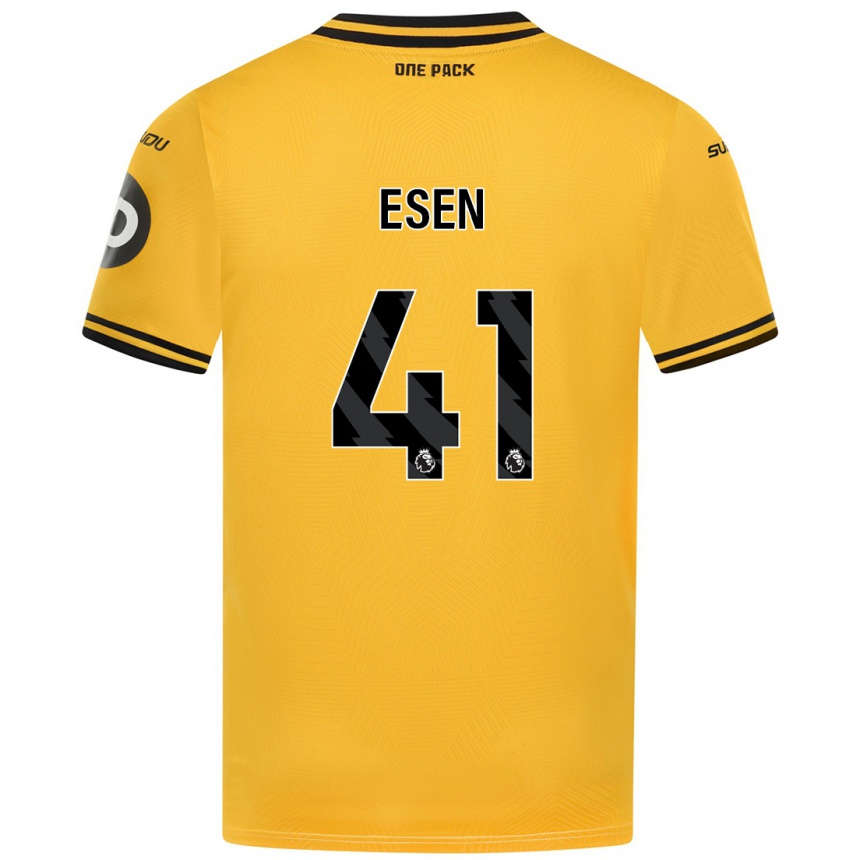 Hombre Fútbol Camiseta Josh Esen #41 Amarillo 1ª Equipación 2024/25 Perú