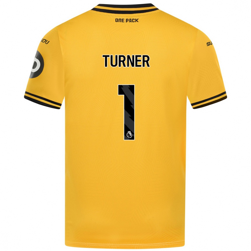 Hombre Fútbol Camiseta Shannon Turner #1 Amarillo 1ª Equipación 2024/25 Perú