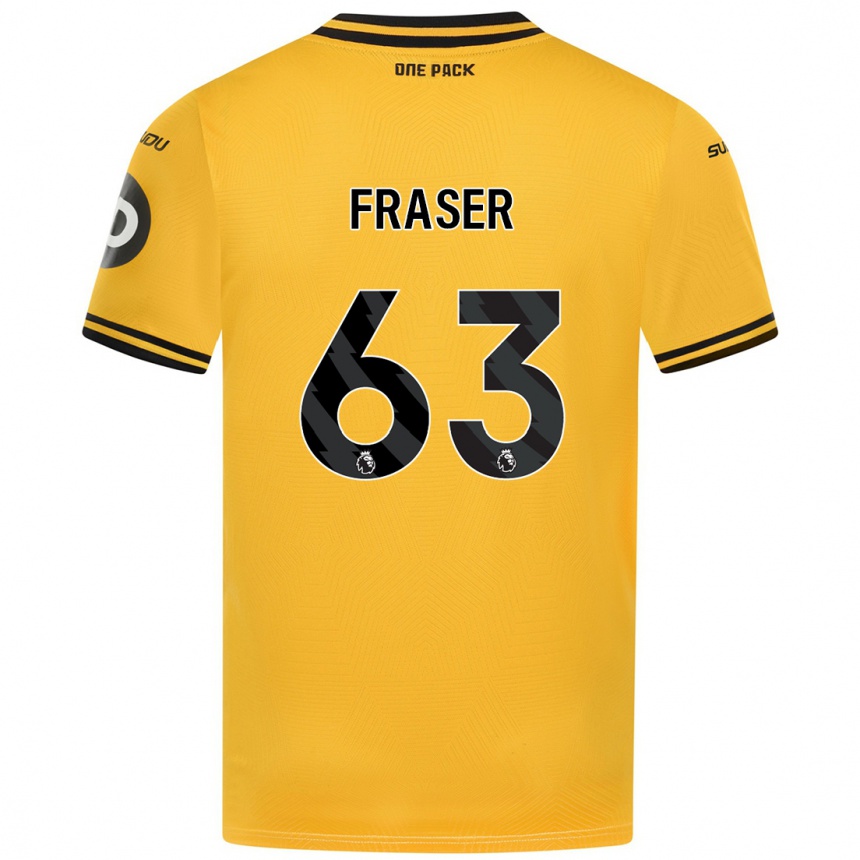 Hombre Fútbol Camiseta Nathan Fraser #63 Amarillo 1ª Equipación 2024/25 Perú