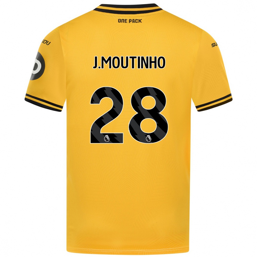 Hombre Fútbol Camiseta Joao Moutinho #28 Amarillo 1ª Equipación 2024/25 Perú