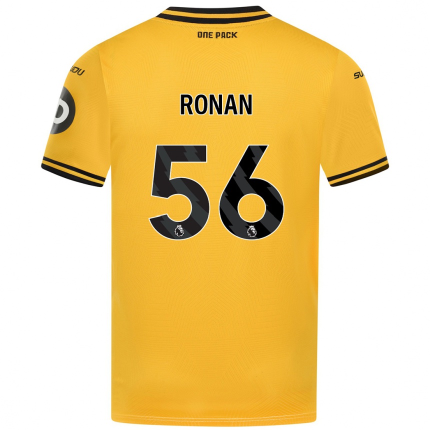 Hombre Fútbol Camiseta Connor Ronan #56 Amarillo 1ª Equipación 2024/25 Perú