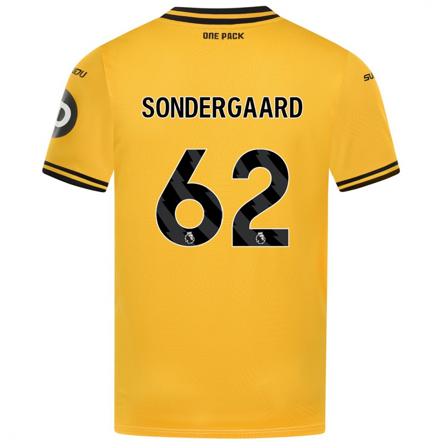 Hombre Fútbol Camiseta Andreas Sondergaard #62 Amarillo 1ª Equipación 2024/25 Perú