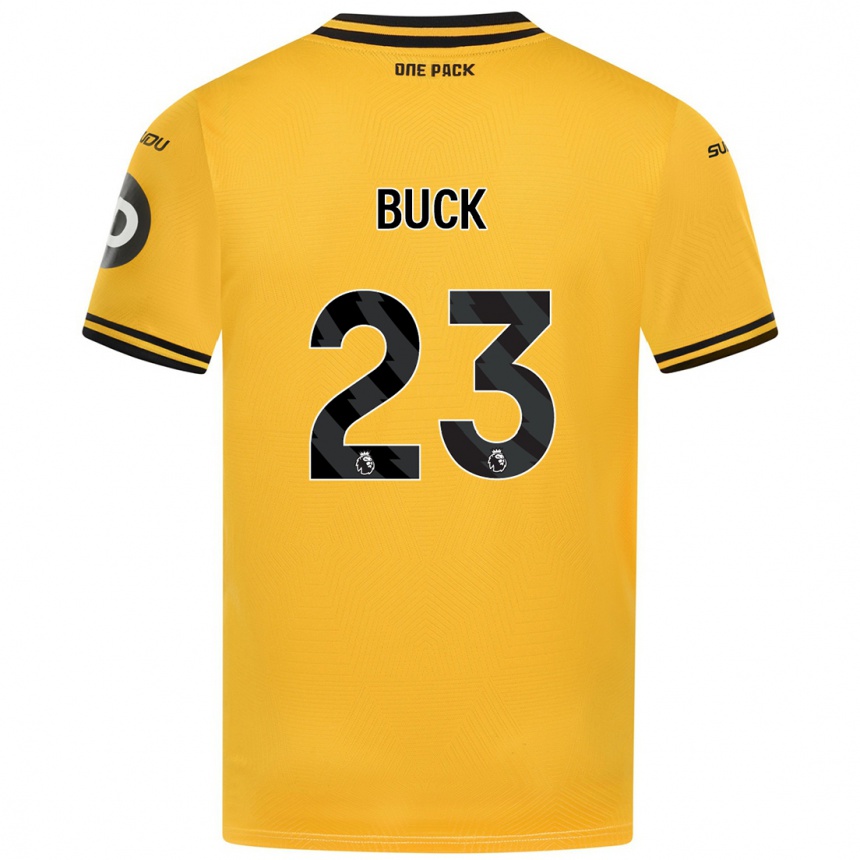 Hombre Fútbol Camiseta Alex Buck #23 Amarillo 1ª Equipación 2024/25 Perú