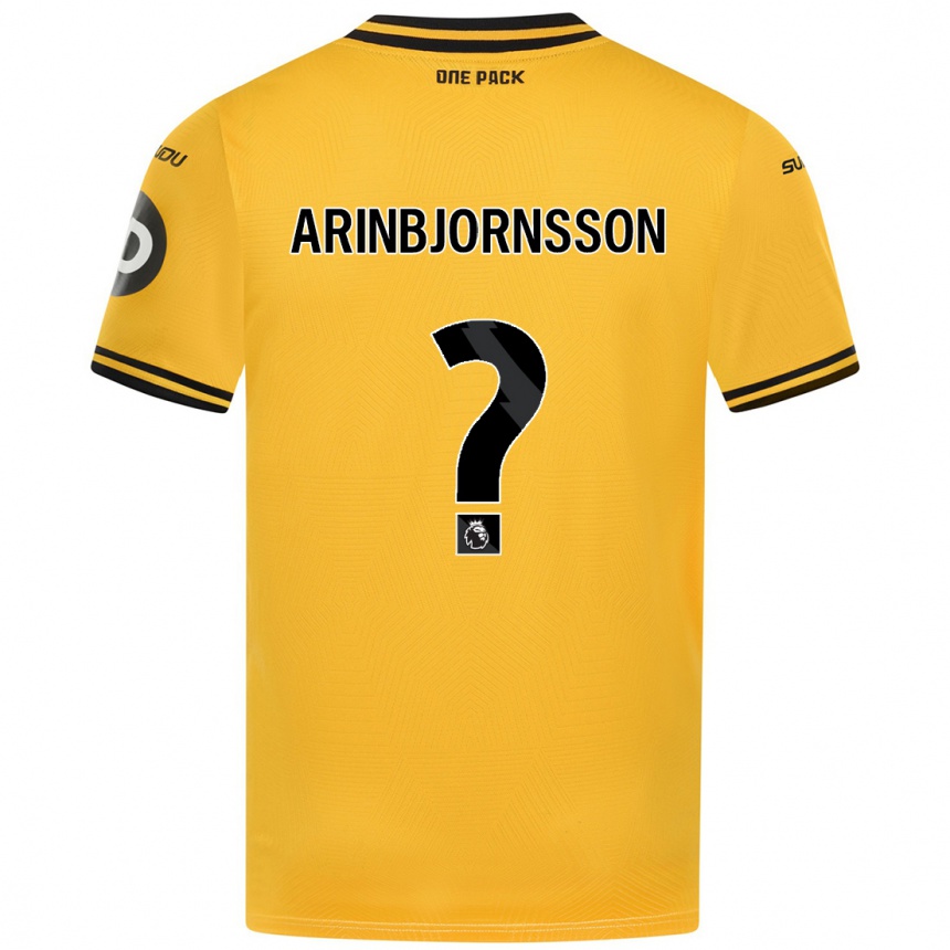 Hombre Fútbol Camiseta Palmi Arinbjornsson #0 Amarillo 1ª Equipación 2024/25 Perú