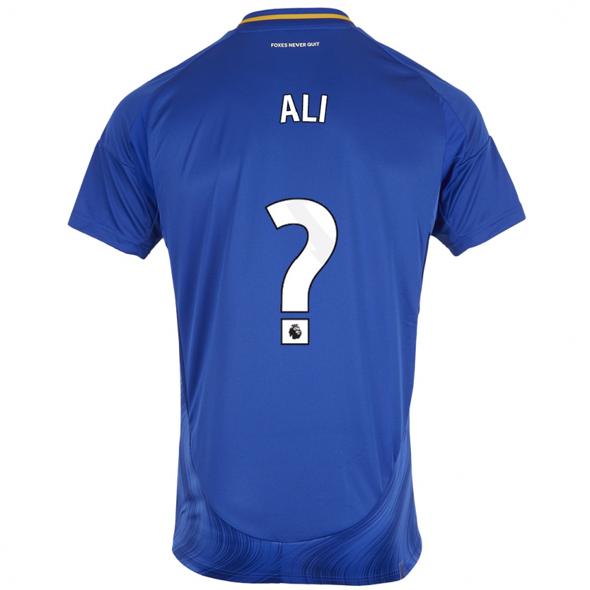 Hombre Fútbol Camiseta Mirsad Ali #0 Azul Blanco 1ª Equipación 2024/25 Perú