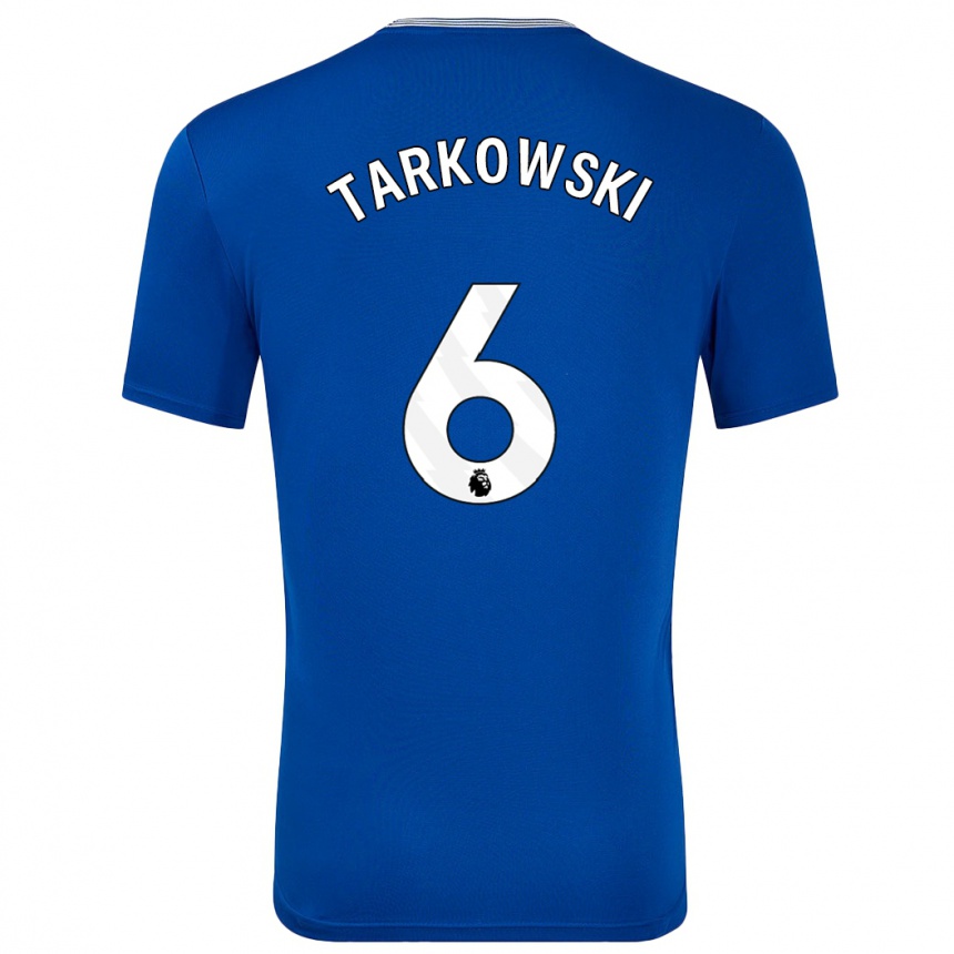 Hombre Fútbol Camiseta James Tarkowski #6 Azul Con 1ª Equipación 2024/25 Perú