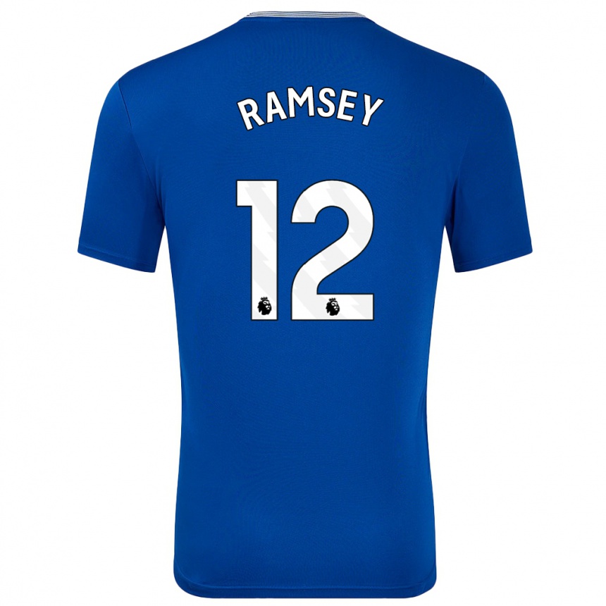 Hombre Fútbol Camiseta Emily Ramsey #12 Azul Con 1ª Equipación 2024/25 Perú