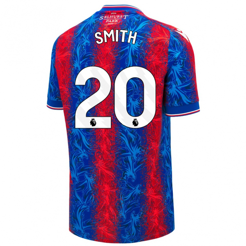 Hombre Fútbol Camiseta Hope Smith #20 Rayas Rojas Y Azules 1ª Equipación 2024/25 Perú