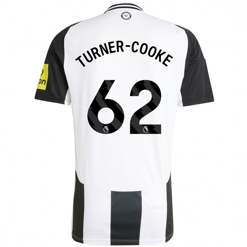 Hombre Fútbol Camiseta Jay Turner-Cooke #62 Blanco Negro 1ª Equipación 2024/25 Perú