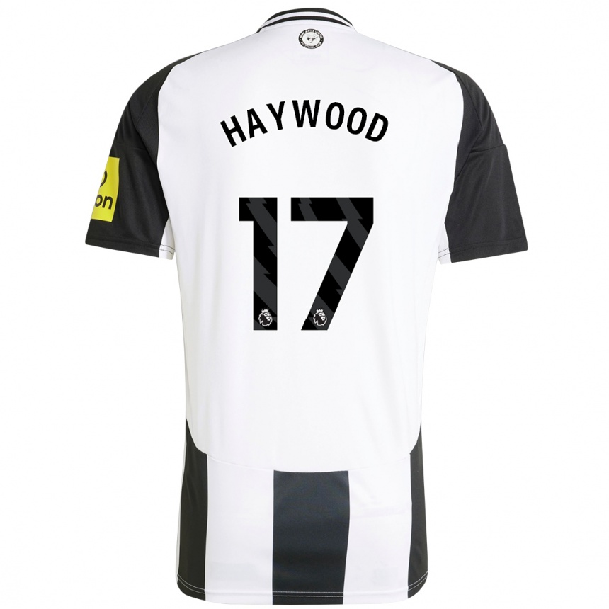 Hombre Fútbol Camiseta Sophie Haywood #17 Blanco Negro 1ª Equipación 2024/25 Perú