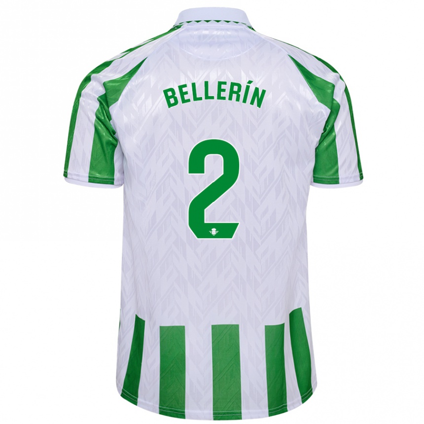 Hombre Fútbol Camiseta Hector Bellerin #2 Verde Rayas Blancas 1ª Equipación 2024/25 Perú