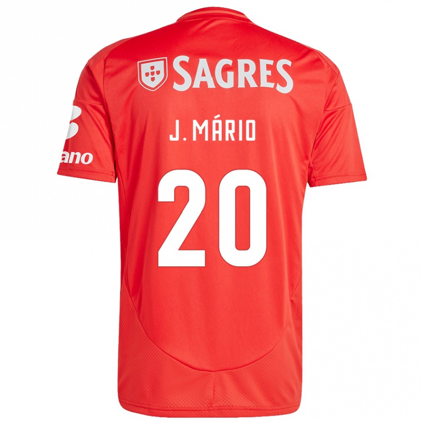 Hombre Fútbol Camiseta Joao Mario #20 Rojo Blanco 1ª Equipación 2024/25 Perú