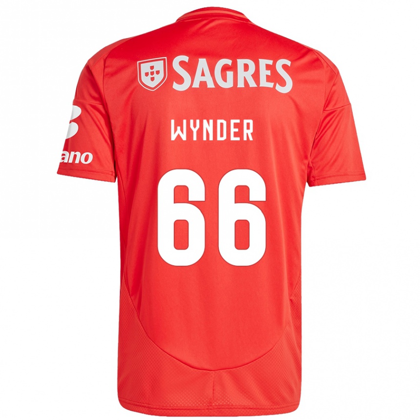 Hombre Fútbol Camiseta Joshua Wynder #66 Rojo Blanco 1ª Equipación 2024/25 Perú