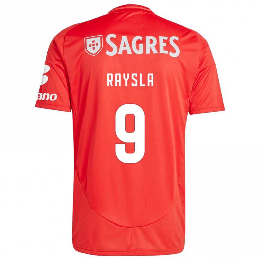 Hombre Fútbol Camiseta Nycole Raysla #9 Rojo Blanco 1ª Equipación 2024/25 Perú