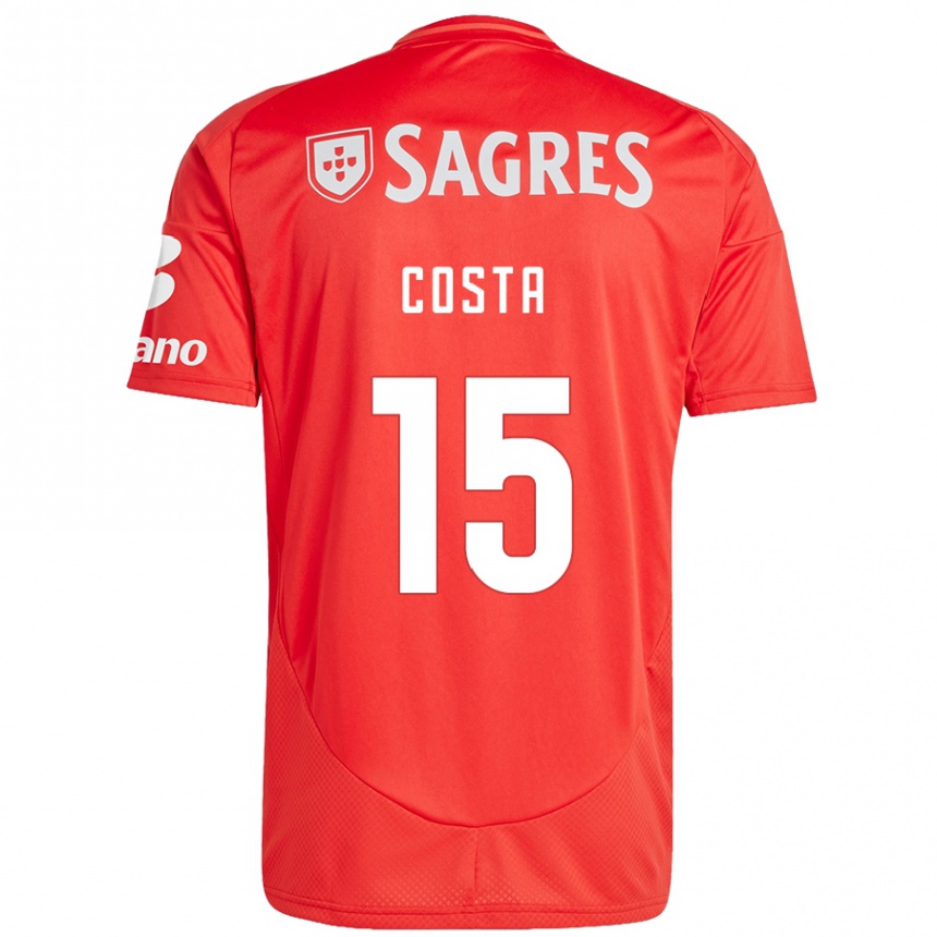 Hombre Fútbol Camiseta Carole Costa #15 Rojo Blanco 1ª Equipación 2024/25 Perú