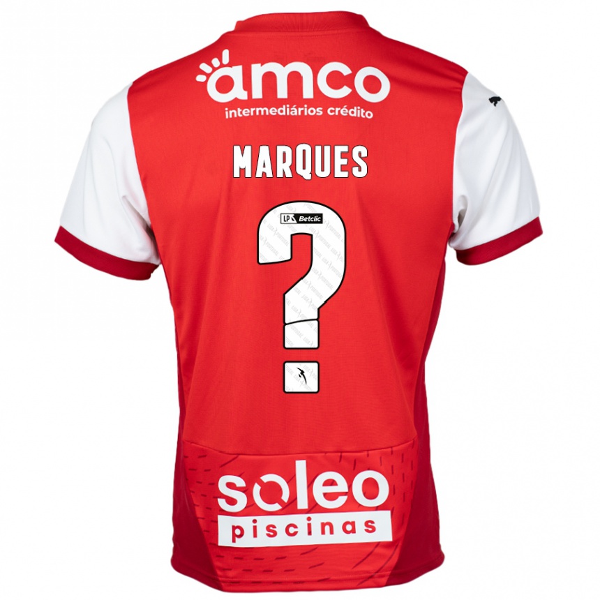 Hombre Fútbol Camiseta Rodrigo Marques #0 Rojo Blanco 1ª Equipación 2024/25 Perú