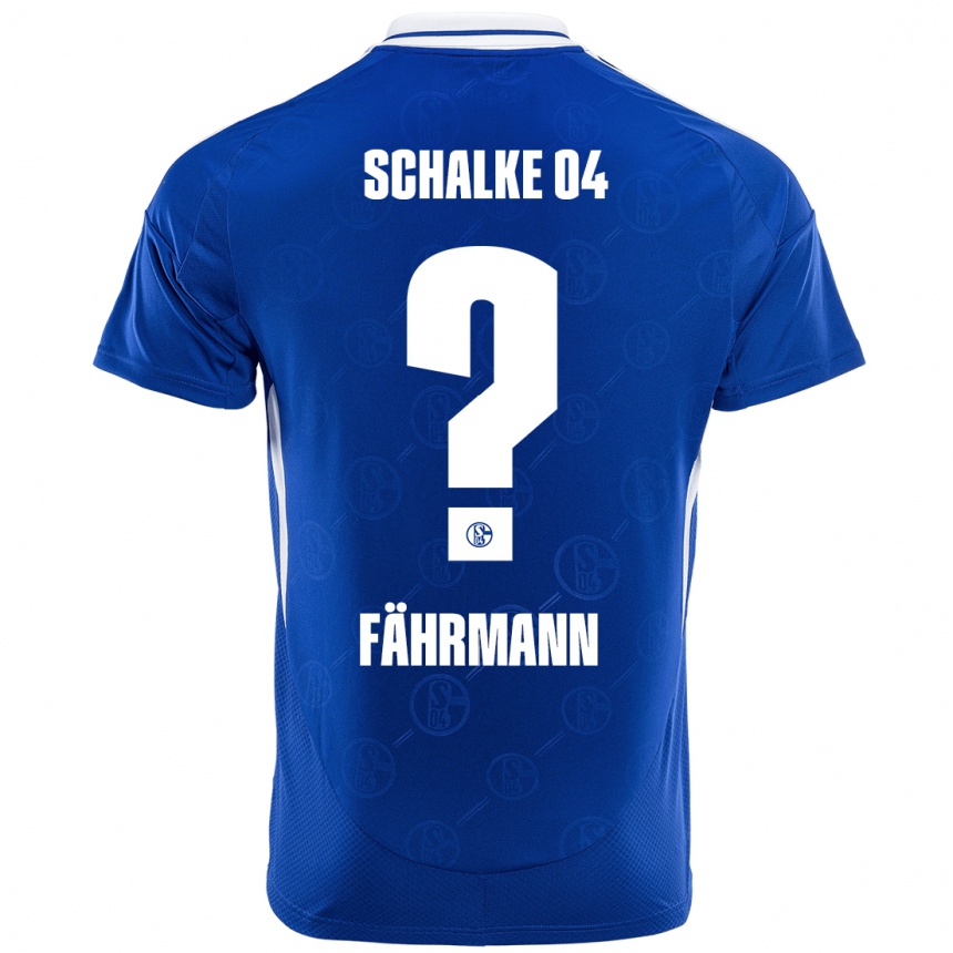 Hombre Fútbol Camiseta Ralf Fährmann #0 Azul Real 1ª Equipación 2024/25 Perú