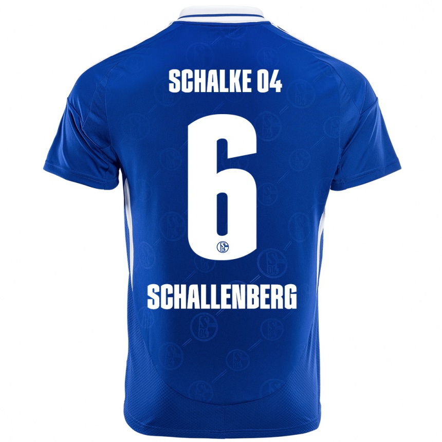 Hombre Fútbol Camiseta Ron Schallenberg #6 Azul Real 1ª Equipación 2024/25 Perú