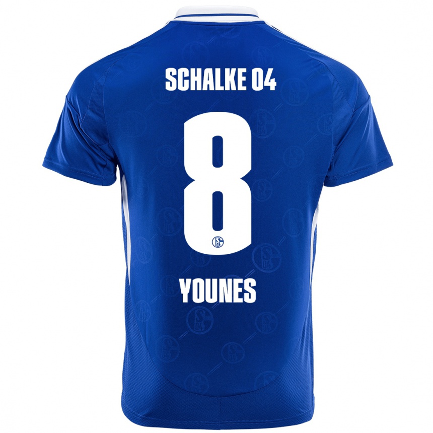 Hombre Fútbol Camiseta Amin Younes #8 Azul Real 1ª Equipación 2024/25 Perú