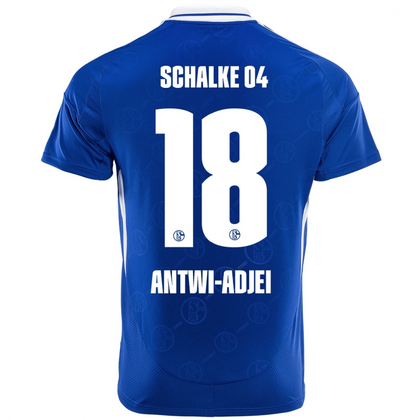 Hombre Fútbol Camiseta Christopher Antwi-Adjei #18 Azul Real 1ª Equipación 2024/25 Perú