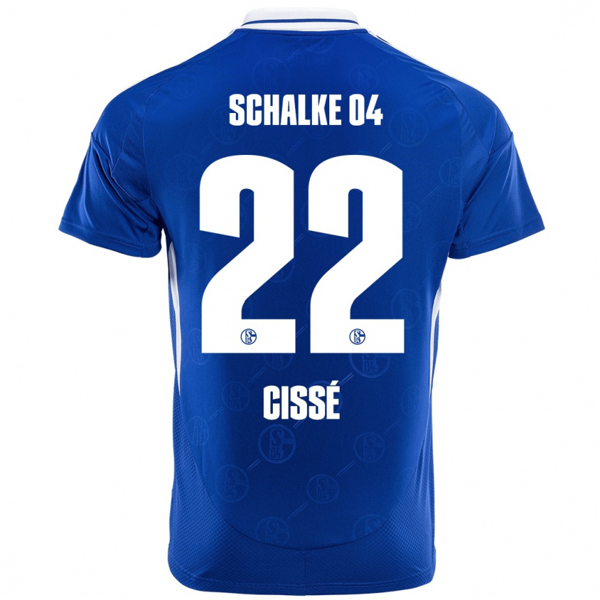 Hombre Fútbol Camiseta Ibrahima Cissé #22 Azul Real 1ª Equipación 2024/25 Perú