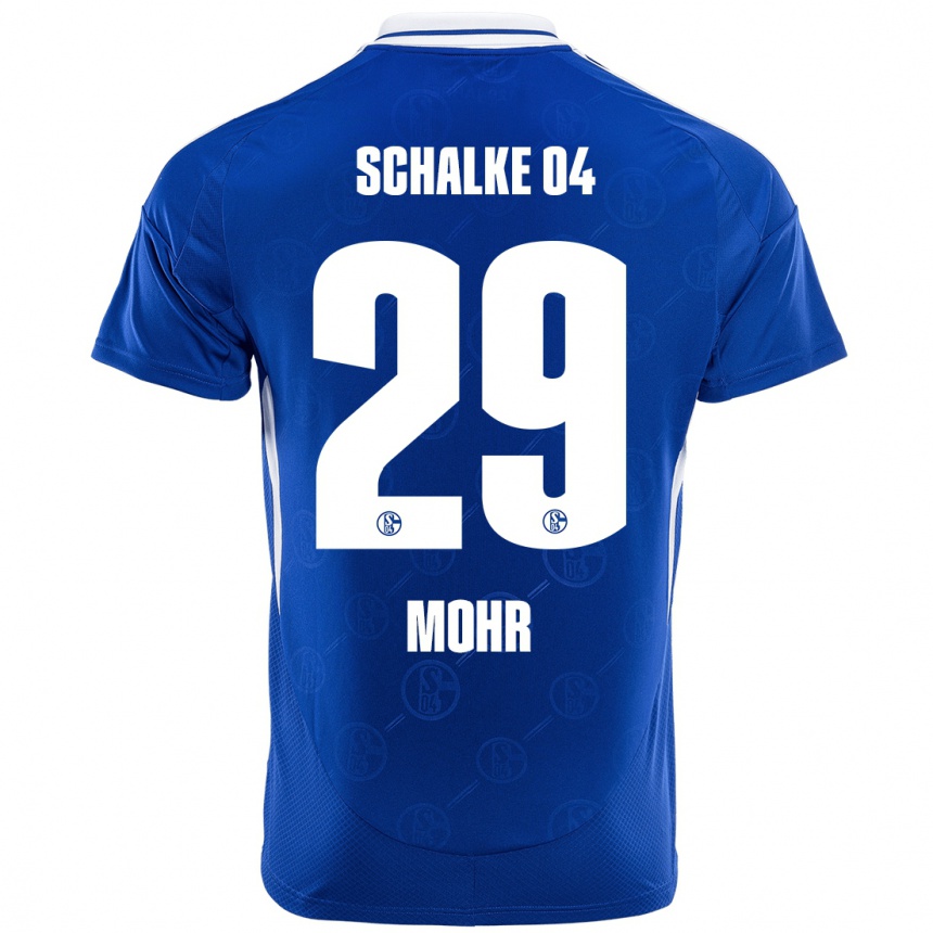 Hombre Fútbol Camiseta Tobias Mohr #29 Azul Real 1ª Equipación 2024/25 Perú