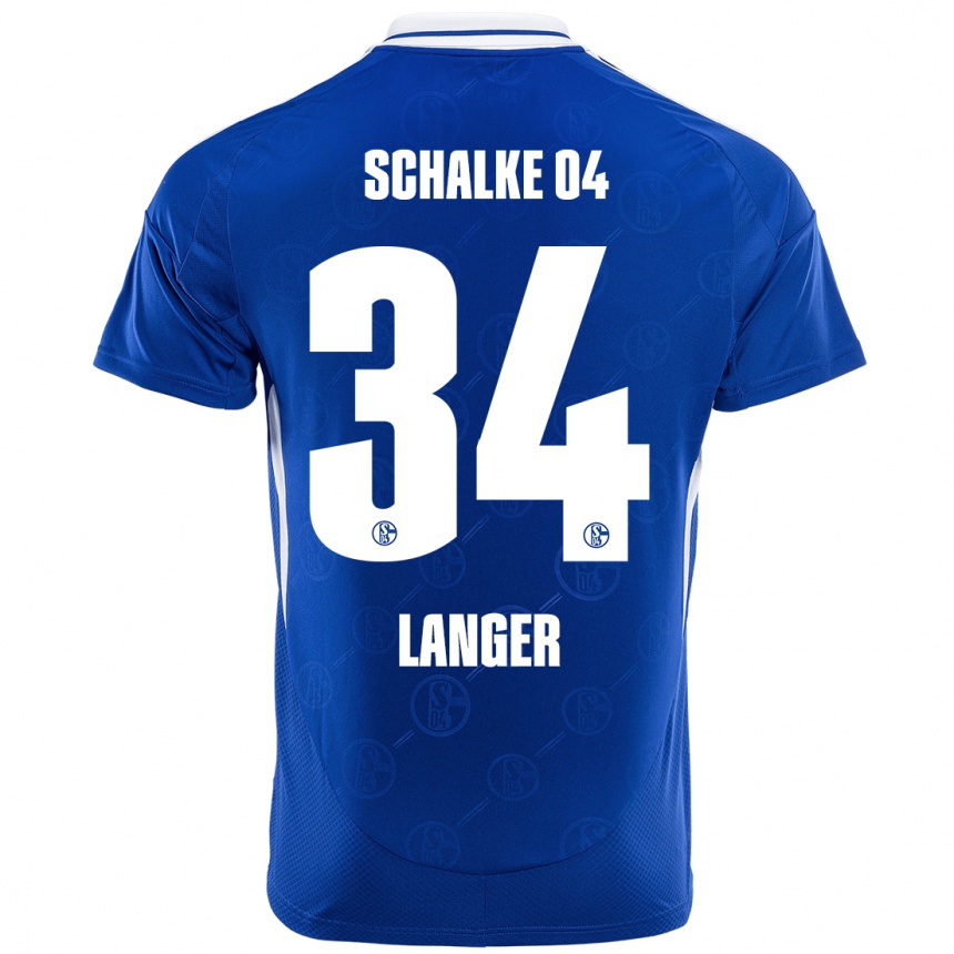 Hombre Fútbol Camiseta Michael Langer #34 Azul Real 1ª Equipación 2024/25 Perú