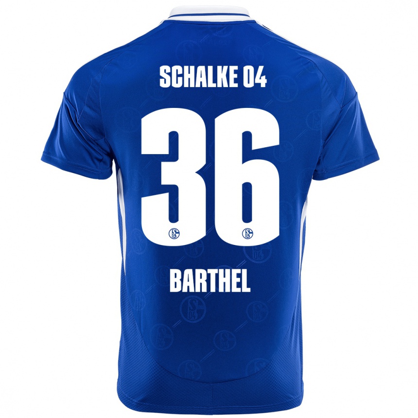 Hombre Fútbol Camiseta Niklas Barthel #36 Azul Real 1ª Equipación 2024/25 Perú