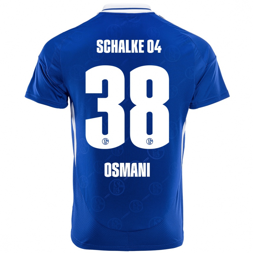 Hombre Fútbol Camiseta Tristan Osmani #38 Azul Real 1ª Equipación 2024/25 Perú