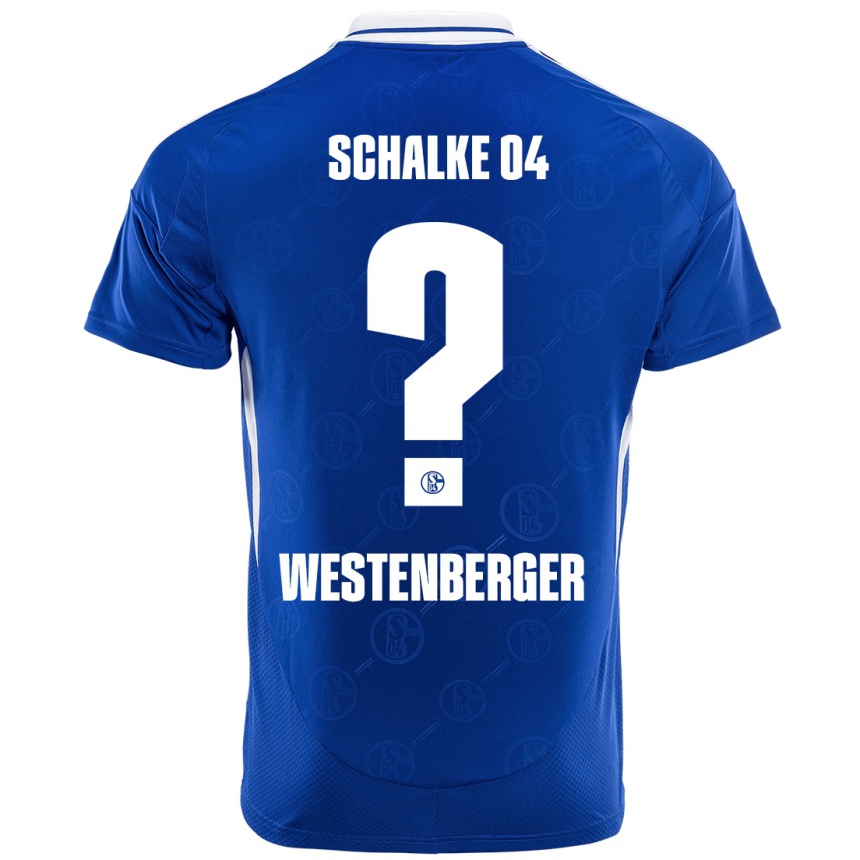 Hombre Fútbol Camiseta Noel Westenberger #0 Azul Real 1ª Equipación 2024/25 Perú