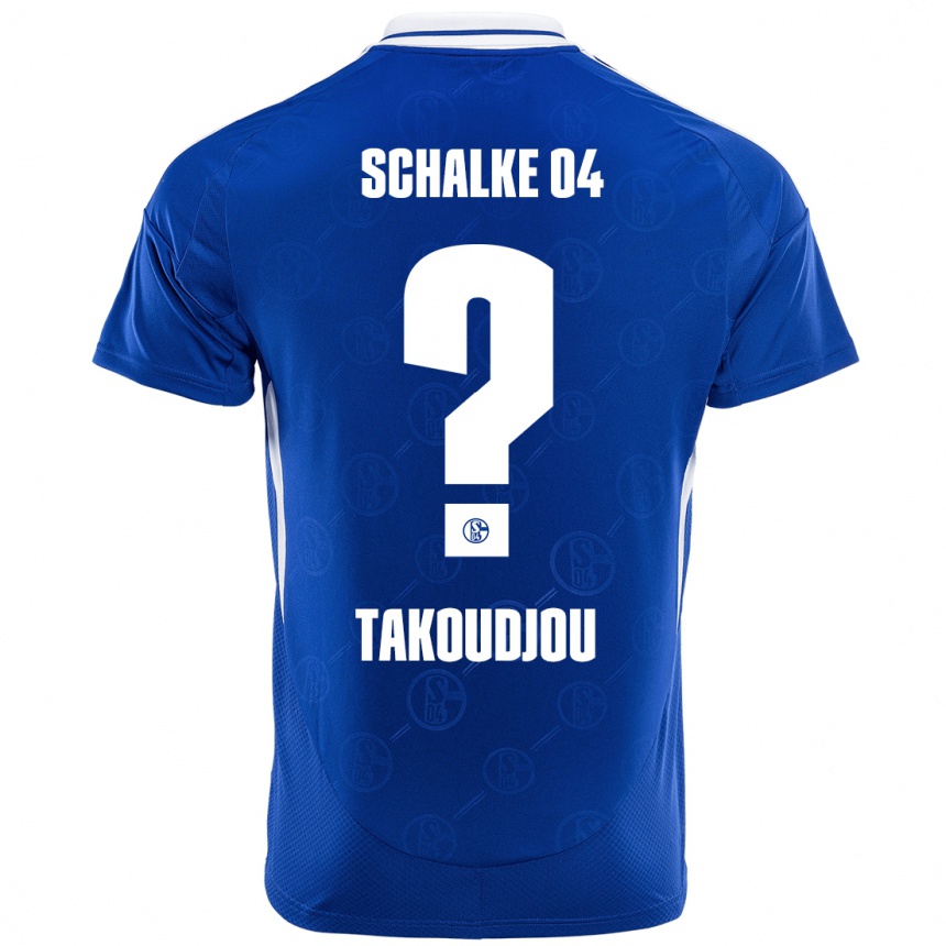 Hombre Fútbol Camiseta Alan Takoudjou #0 Azul Real 1ª Equipación 2024/25 Perú