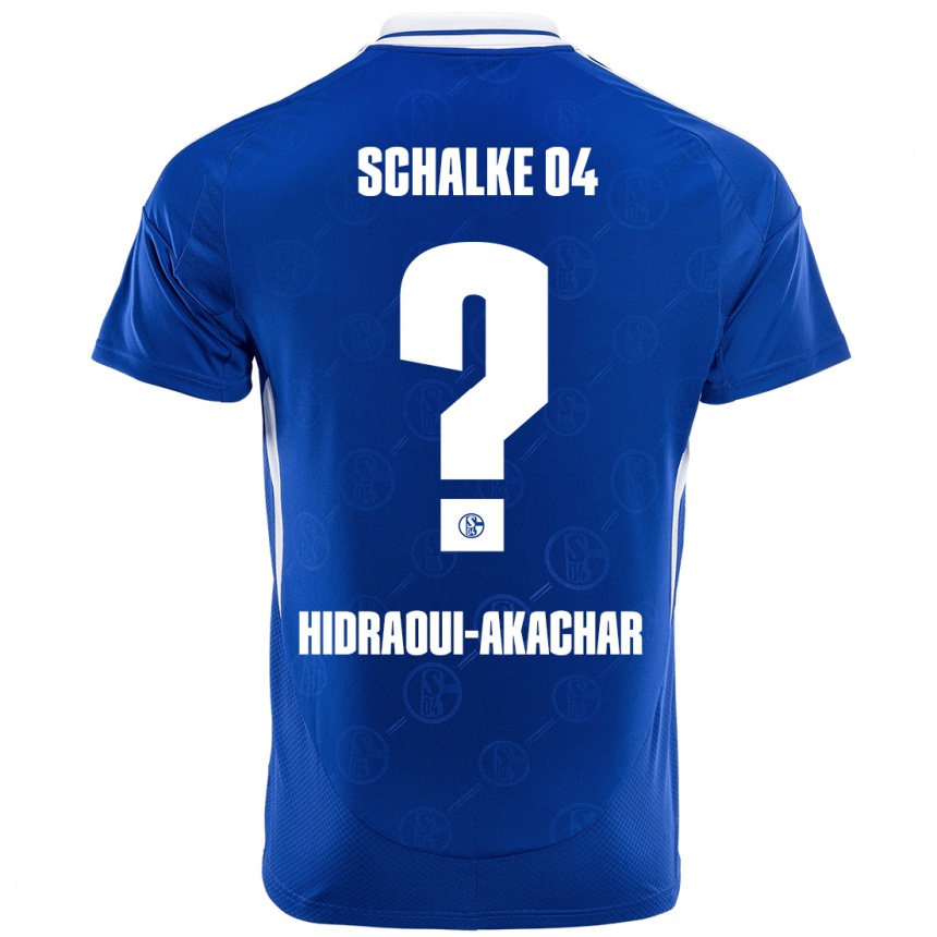 Hombre Fútbol Camiseta Yassin Hidraoui-Akachar #0 Azul Real 1ª Equipación 2024/25 Perú