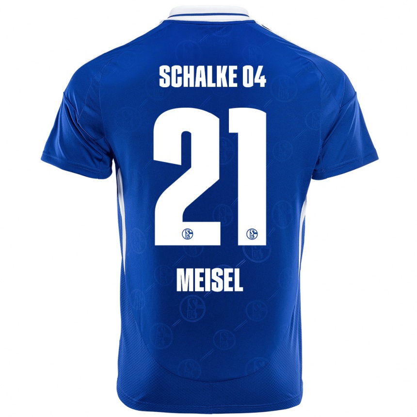 Hombre Fútbol Camiseta Kelsey Meisel #21 Azul Real 1ª Equipación 2024/25 Perú