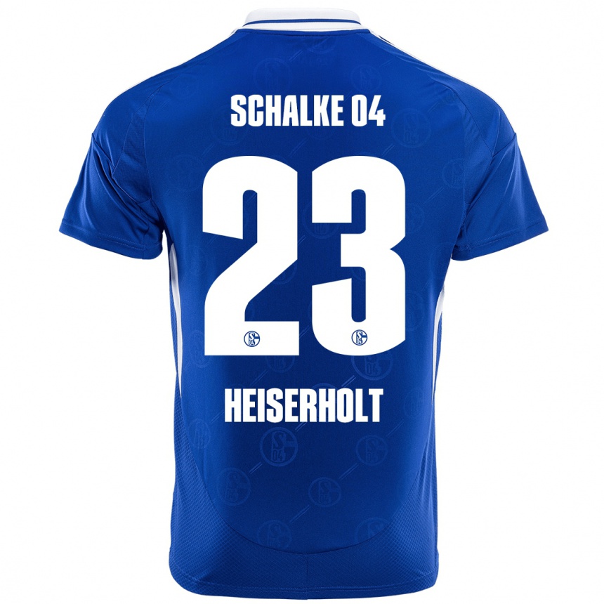 Hombre Fútbol Camiseta Finn Heiserholt #23 Azul Real 1ª Equipación 2024/25 Perú