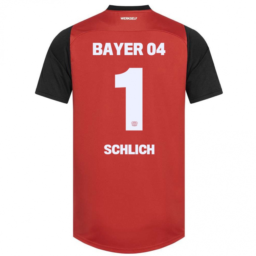 Hombre Fútbol Camiseta Jesper Schlich #1 Rojo Negro 1ª Equipación 2024/25 Perú