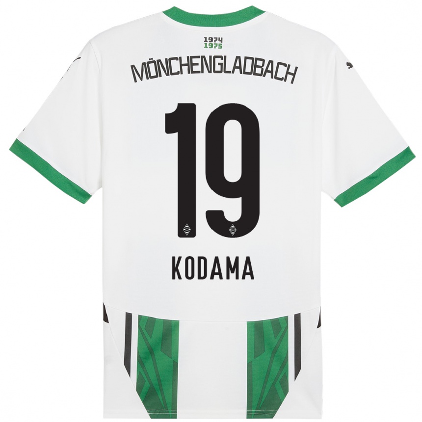 Hombre Fútbol Camiseta Keiko Kodama #19 Blanco Verde 1ª Equipación 2024/25 Perú