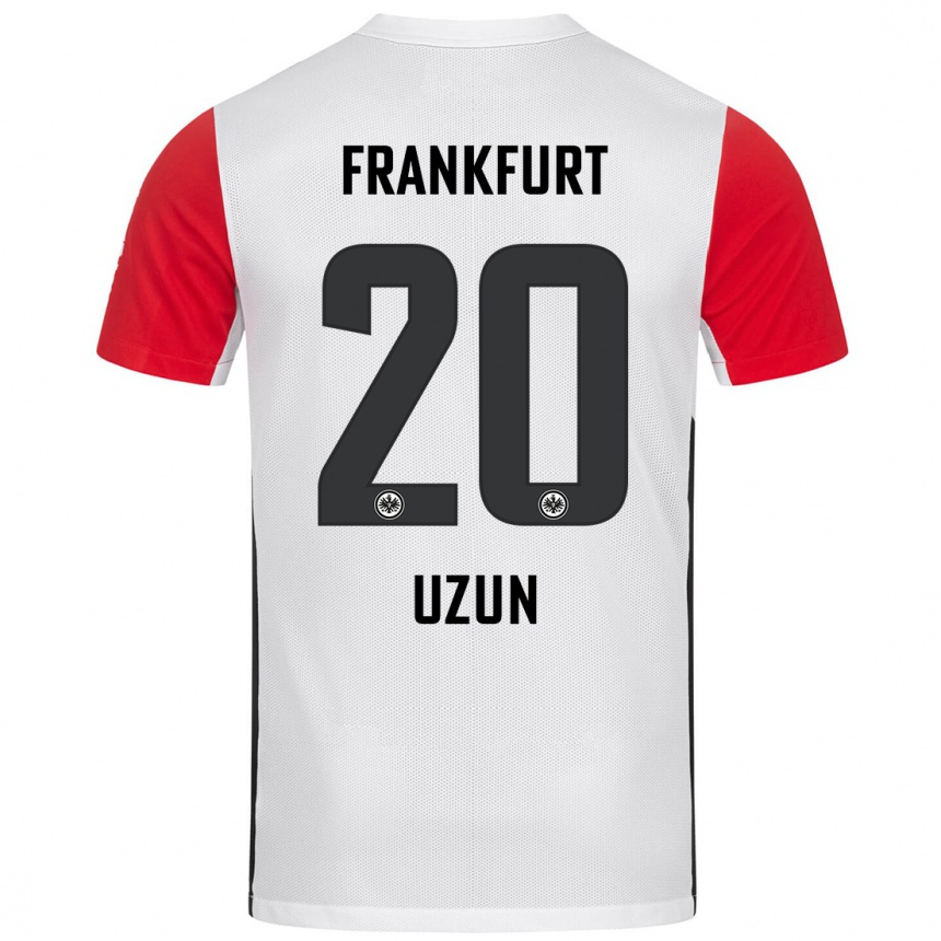 Hombre Fútbol Camiseta Can Uzun #20 Blanco Rojo 1ª Equipación 2024/25 Perú