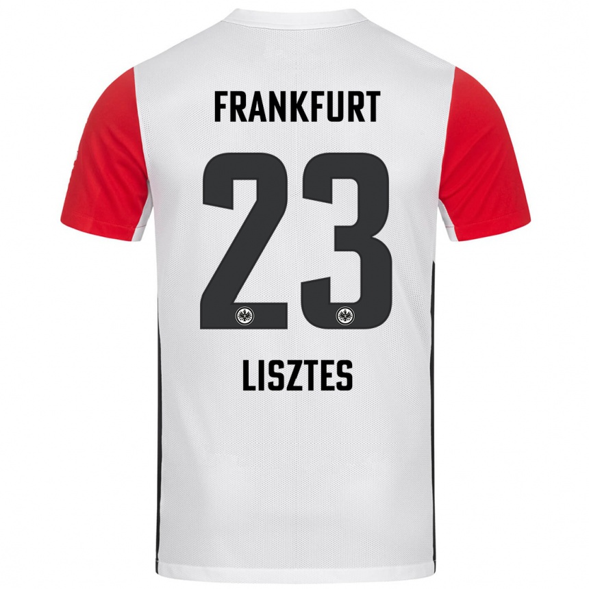 Hombre Fútbol Camiseta Krisztián Lisztes #23 Blanco Rojo 1ª Equipación 2024/25 Perú