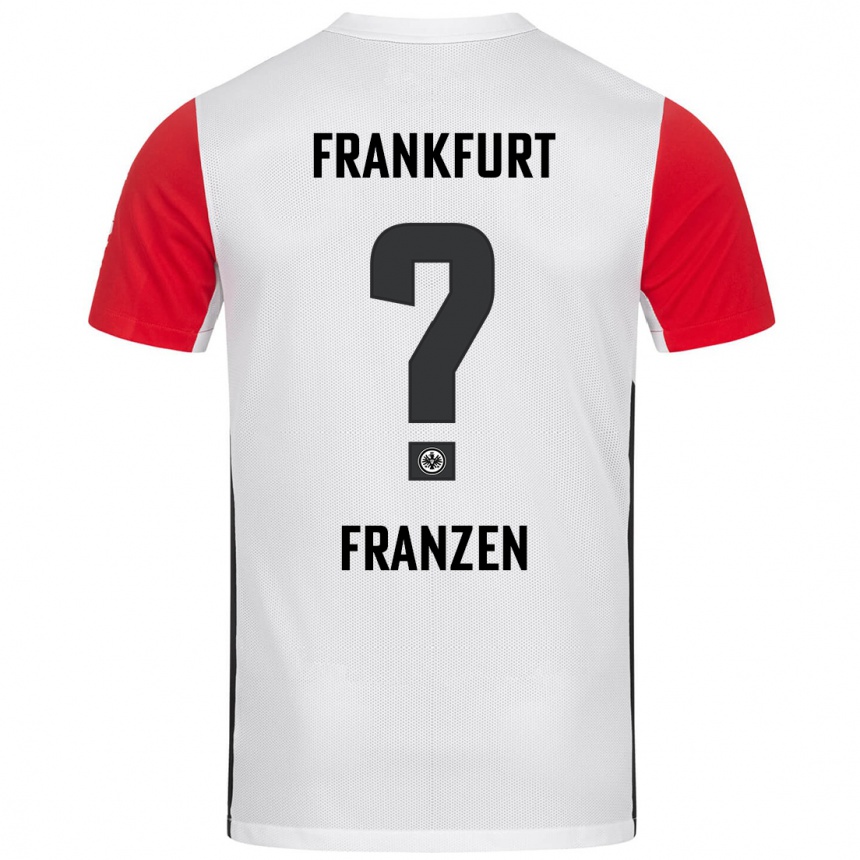 Hombre Fútbol Camiseta Marlon Franzen #0 Blanco Rojo 1ª Equipación 2024/25 Perú