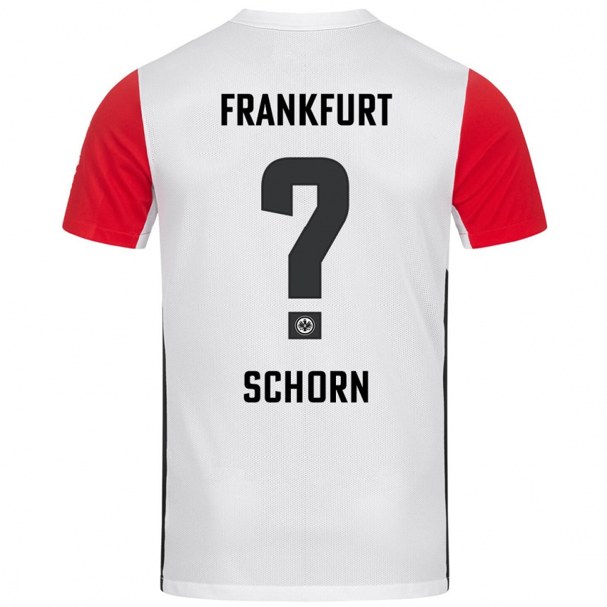 Hombre Fútbol Camiseta Moritz Schorn #0 Blanco Rojo 1ª Equipación 2024/25 Perú