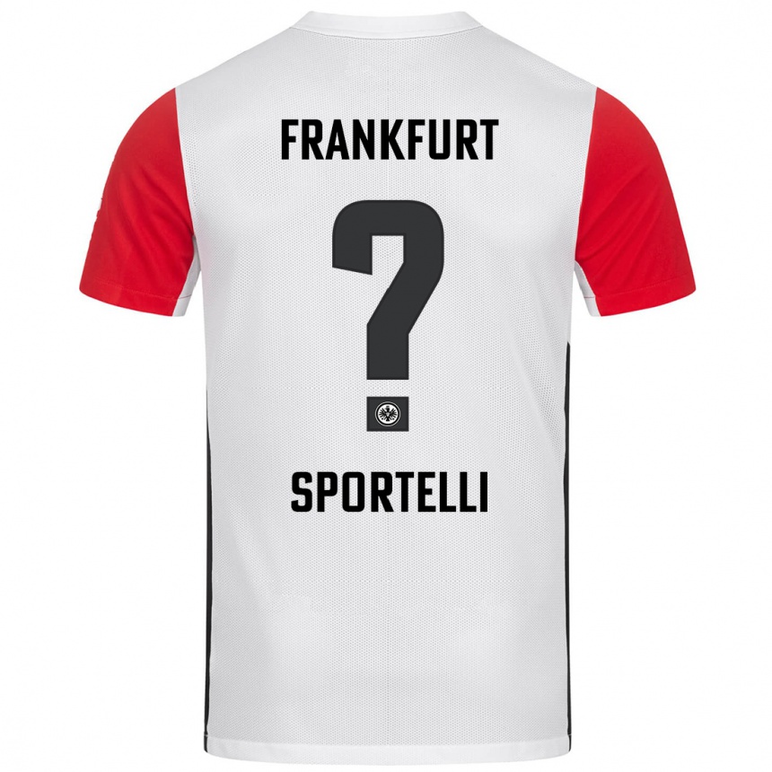 Hombre Fútbol Camiseta Flavio Sportelli #0 Blanco Rojo 1ª Equipación 2024/25 Perú