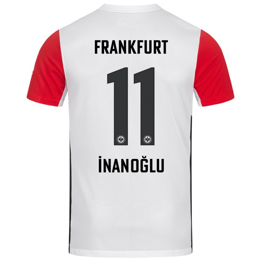 Hombre Fútbol Camiseta Kaan İnanoğlu #11 Blanco Rojo 1ª Equipación 2024/25 Perú